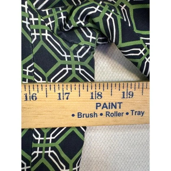 Banana Republic Womens Geometric Pattern Coat Small Green Black - Picture 9 of 13